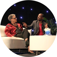 LeVar Burton and Dr. Johnnetta B. Cole